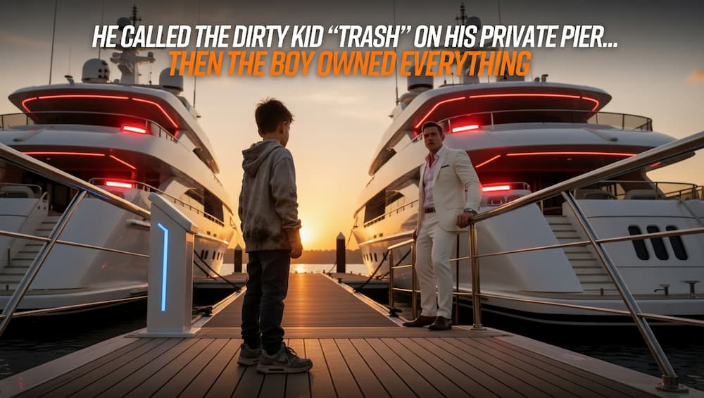 He Called the Dirty Kid “Trash” on His Private Pier… Then the Boy Owned Everything