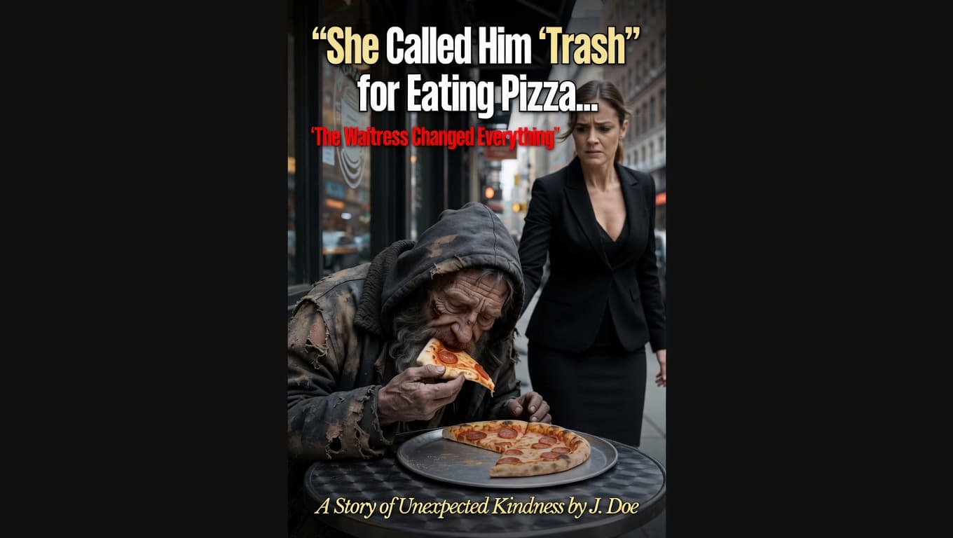 She Called Him ‘Trash’ for Eating Pizza… The Waitress Changed Everything
